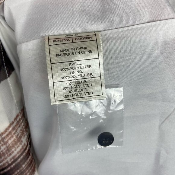 Jack BB Dakota Revolve Brown Cahill Plaid Dress Size Small Long Sleeves Mini NEW - Picture 9 of 16